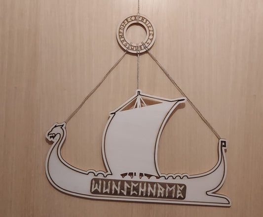 Türschild "Wikinger-Langschiff"